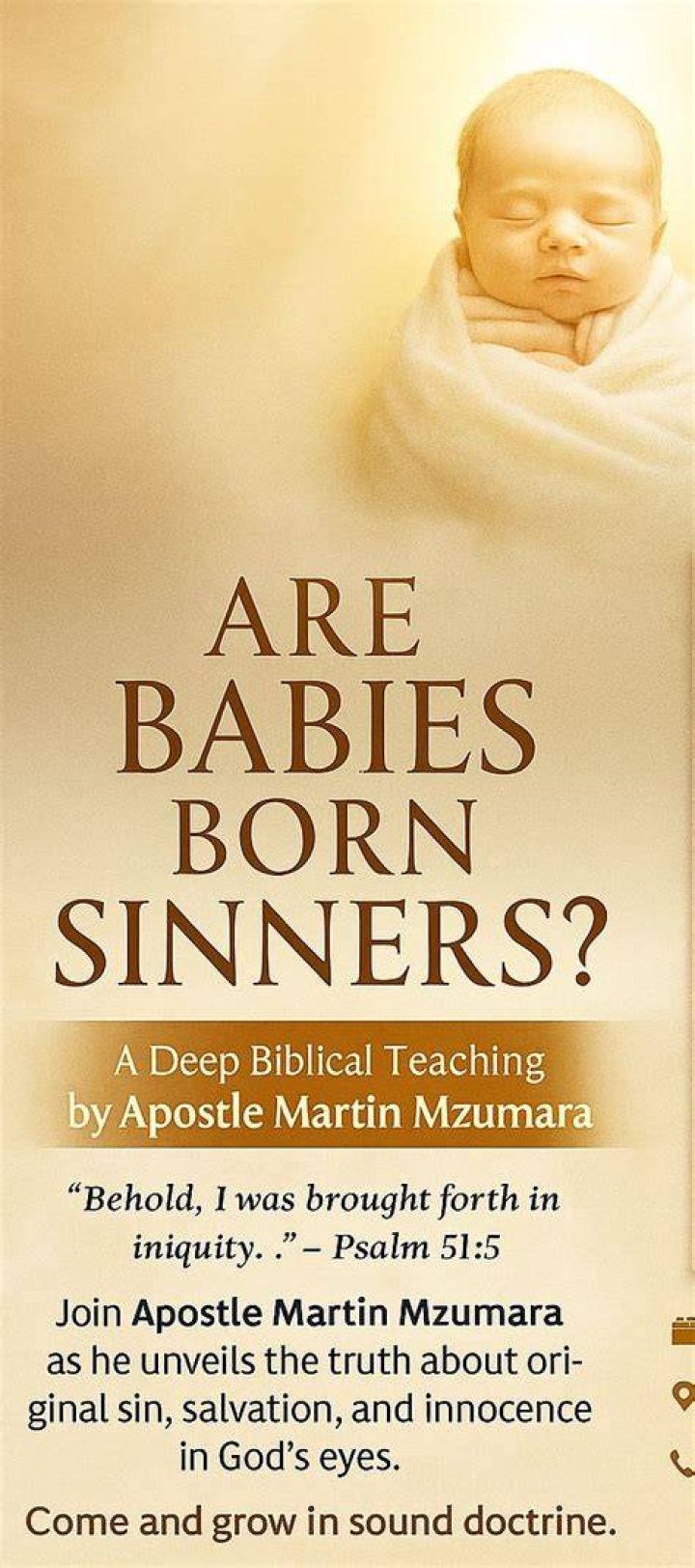 Are babies born sinners?