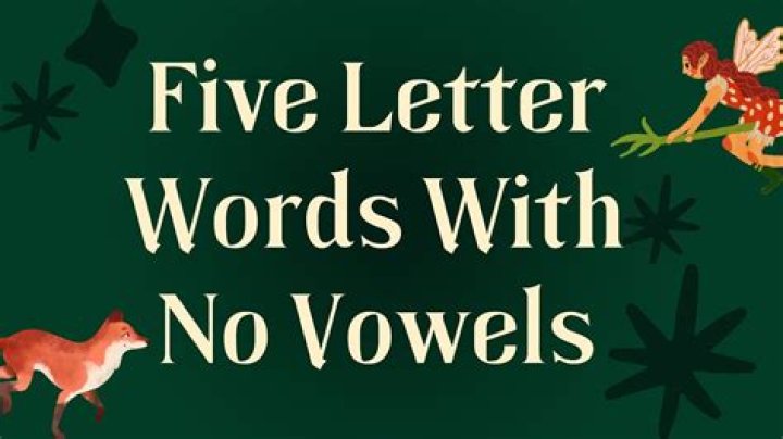Can a word have no vowels?