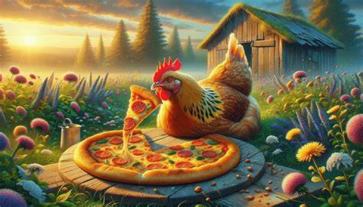 Can chickens pizza?
