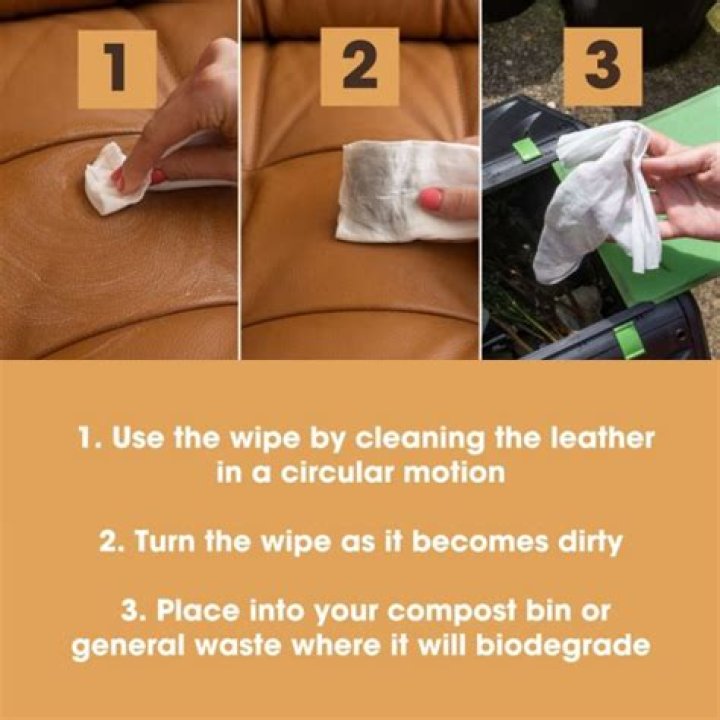 Can I clean my leather sofa with baby wipes?