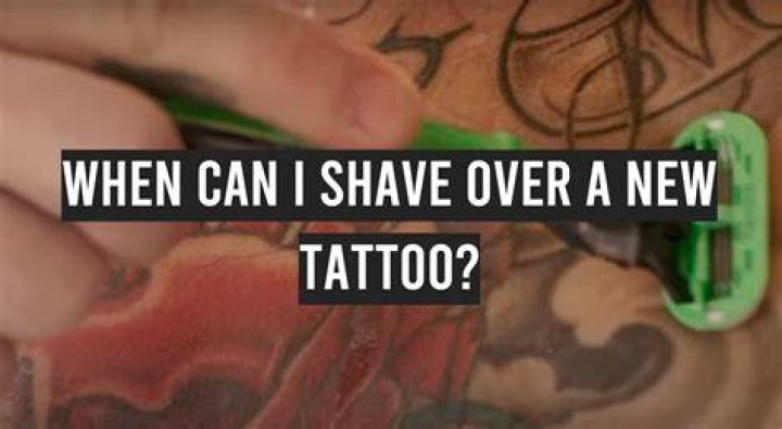 Can I shave over a tattoo?