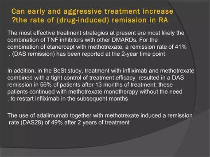 Can RA go into remission without treatment?