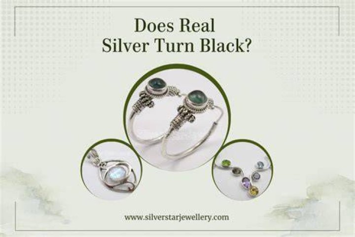 Can real silver turn black?