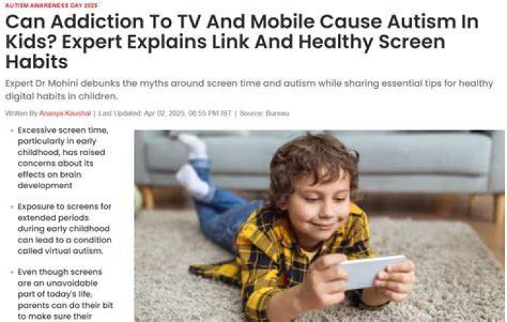 Can watching TV cause autism?