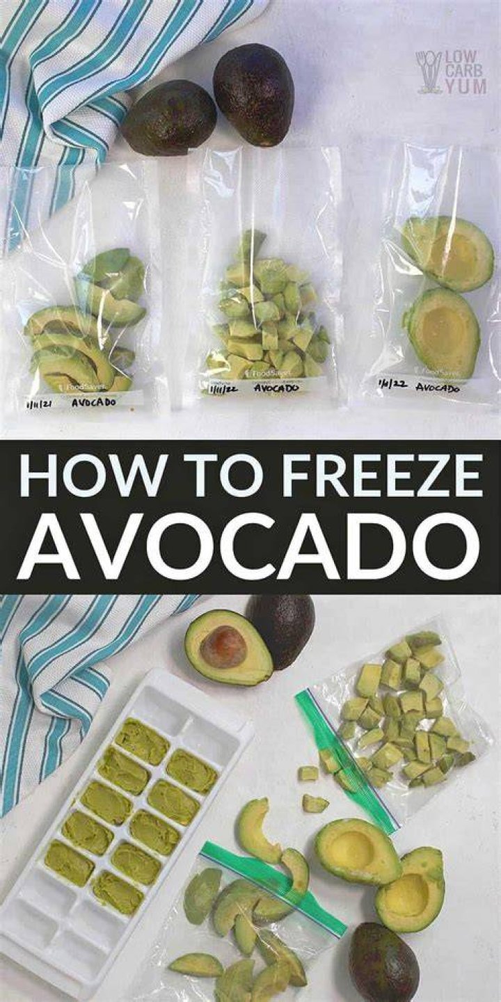 Can you freeze avocado?