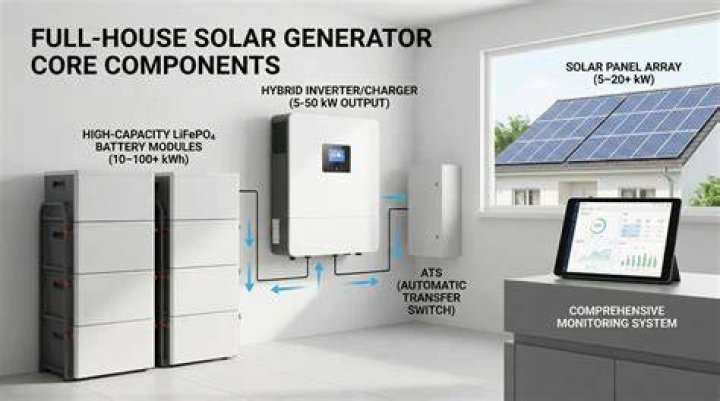 Can you have a whole house generator if you have solar panels?