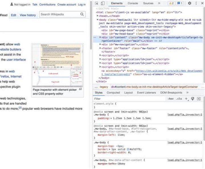Can you inspect element on Safari?