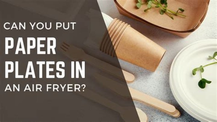 Can you put paper plate in air fryer?