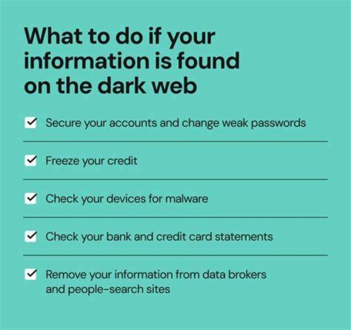 Can you remove your information from the dark web?