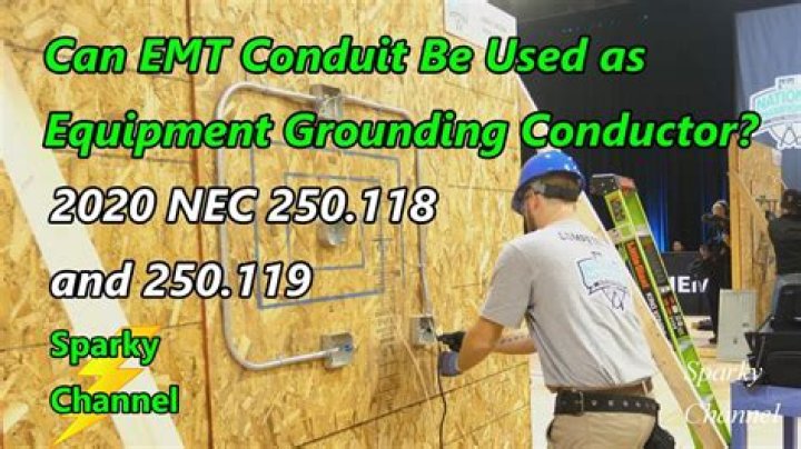 Can you use EMT as a ground?