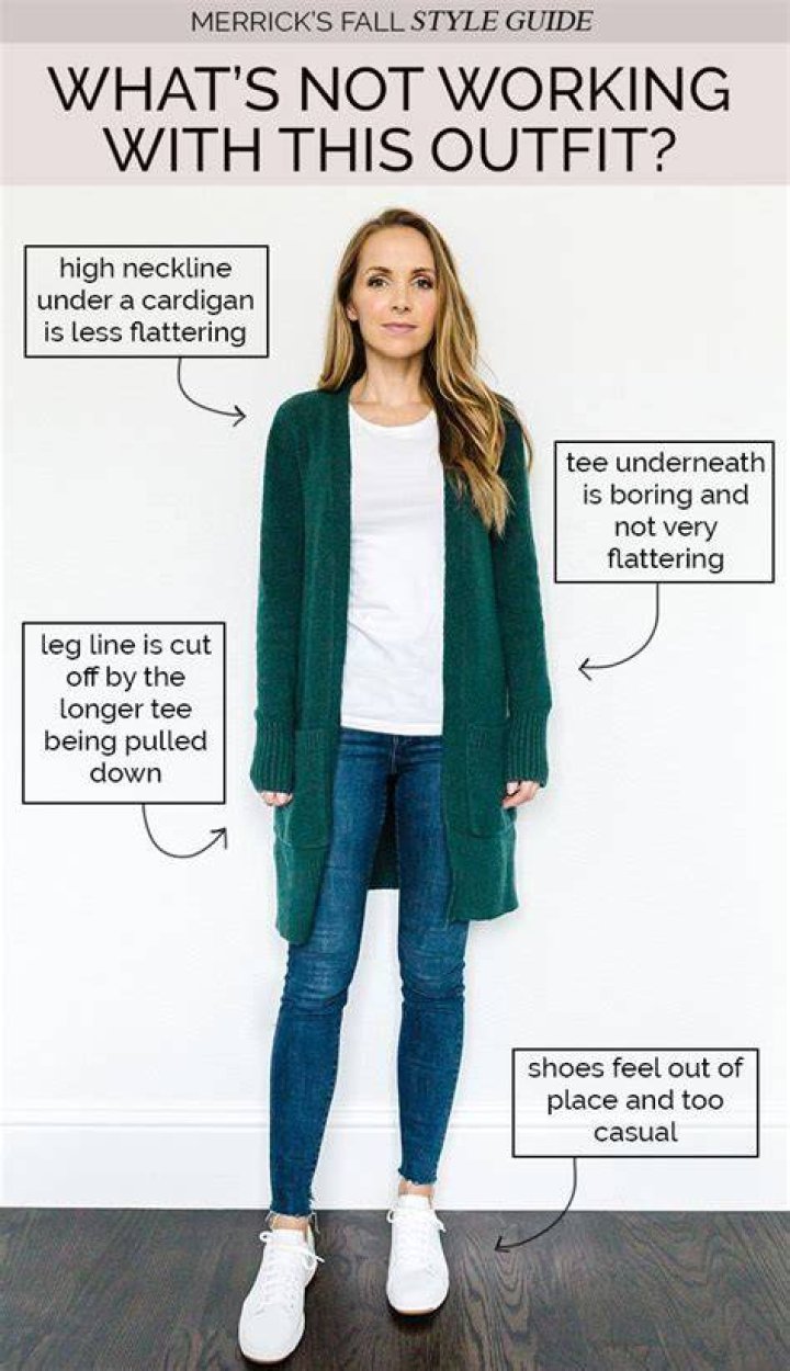 Do long cardigans make you look shorter?