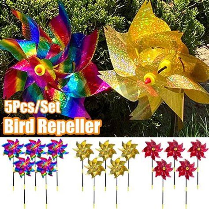 Do pinwheels scare birds?