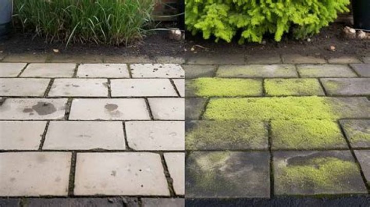 Does white vinegar clean paving slabs?