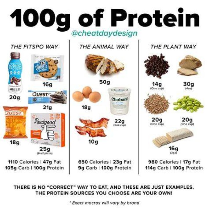 How can I get 100g of protein a day?