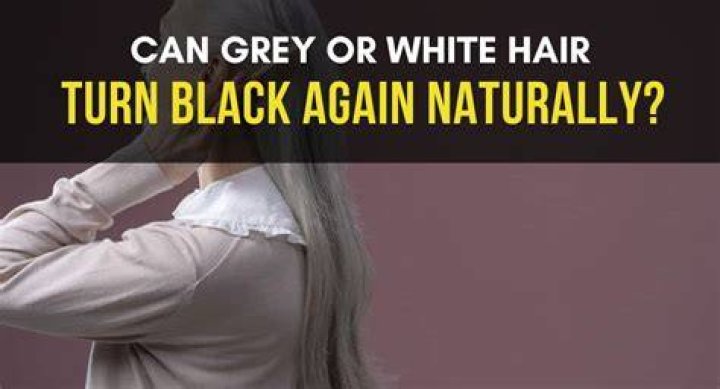 How can I make my white hair black again?