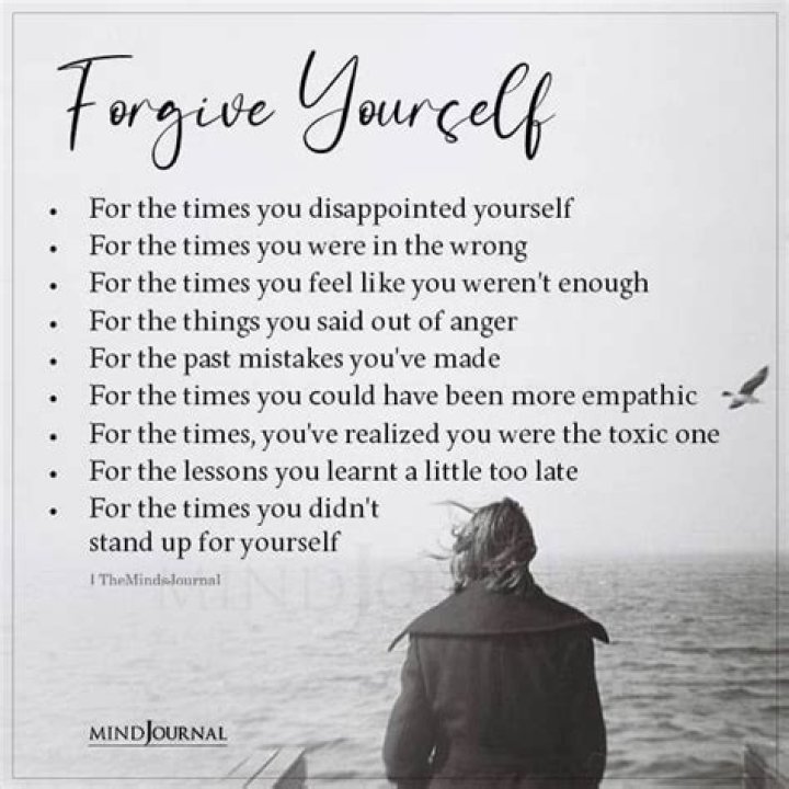 How do I forgive myself for intrusive thoughts?