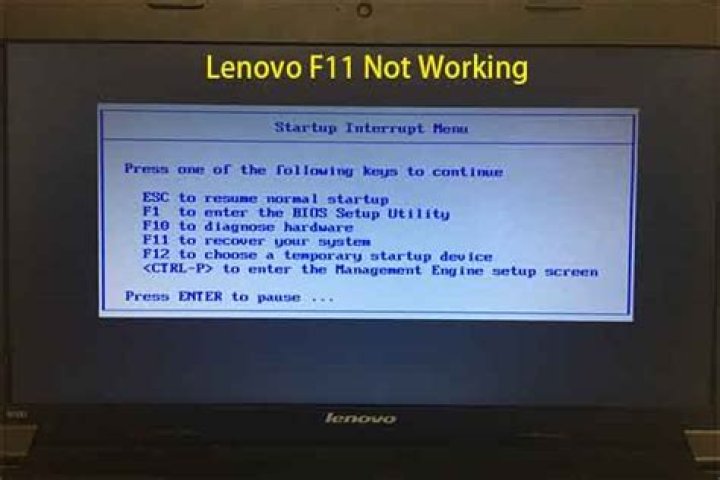 How do I press F11 on my Lenovo laptop?