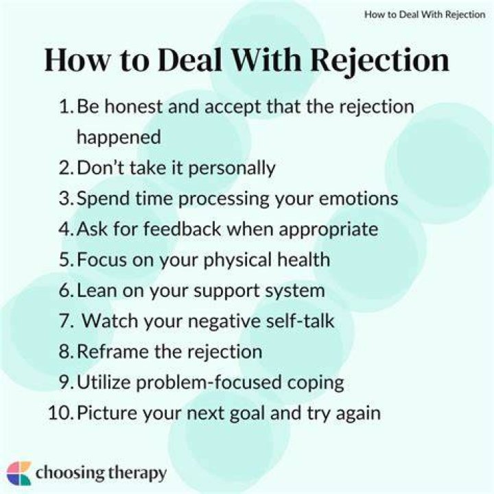 How do you accept rejection and move on?