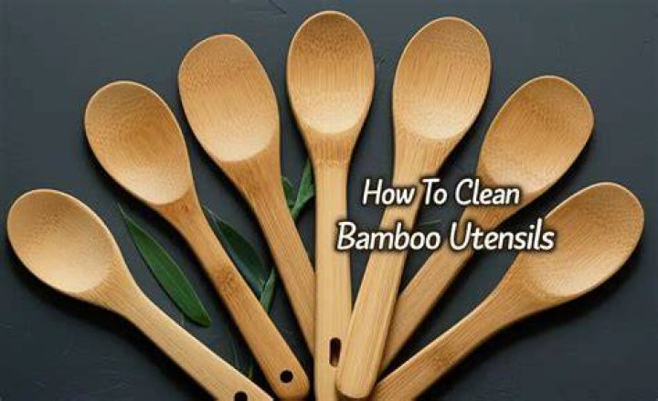 How do you clean bamboo utensils?