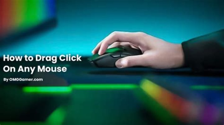 How do you drag click with out tape?