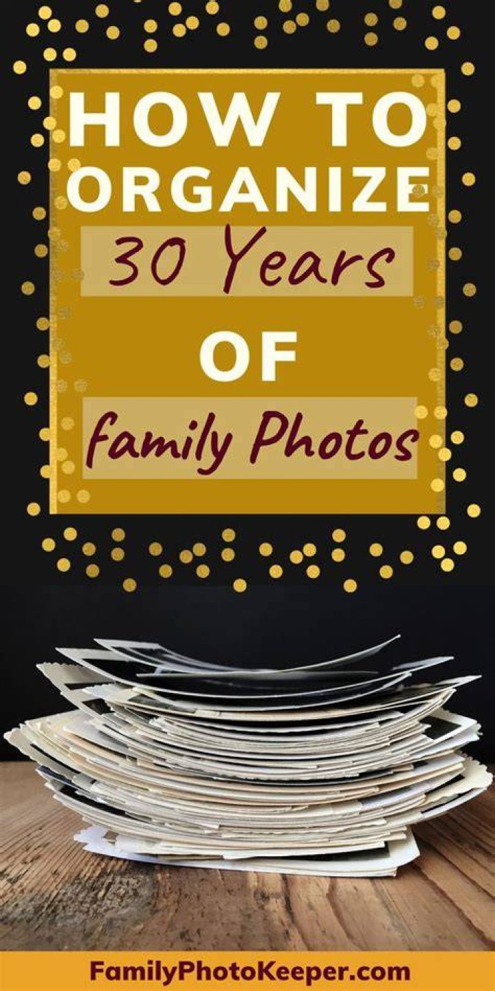 How do you organize 50 years of pictures?