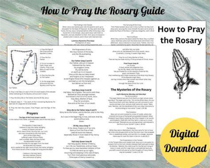 How do you pray a mini rosary?