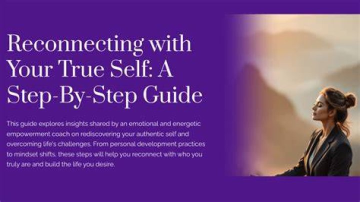 How do you reconnect with your true self?