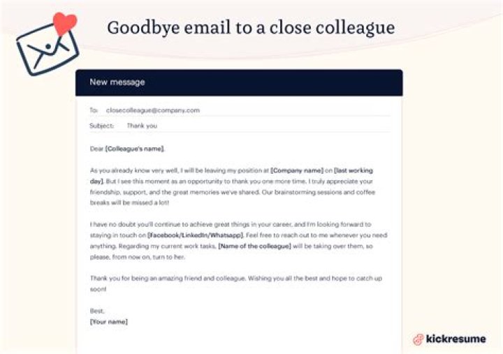 How do you say goodbye in a formal email?