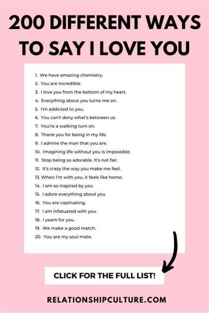 How do you say I love you in creative way?