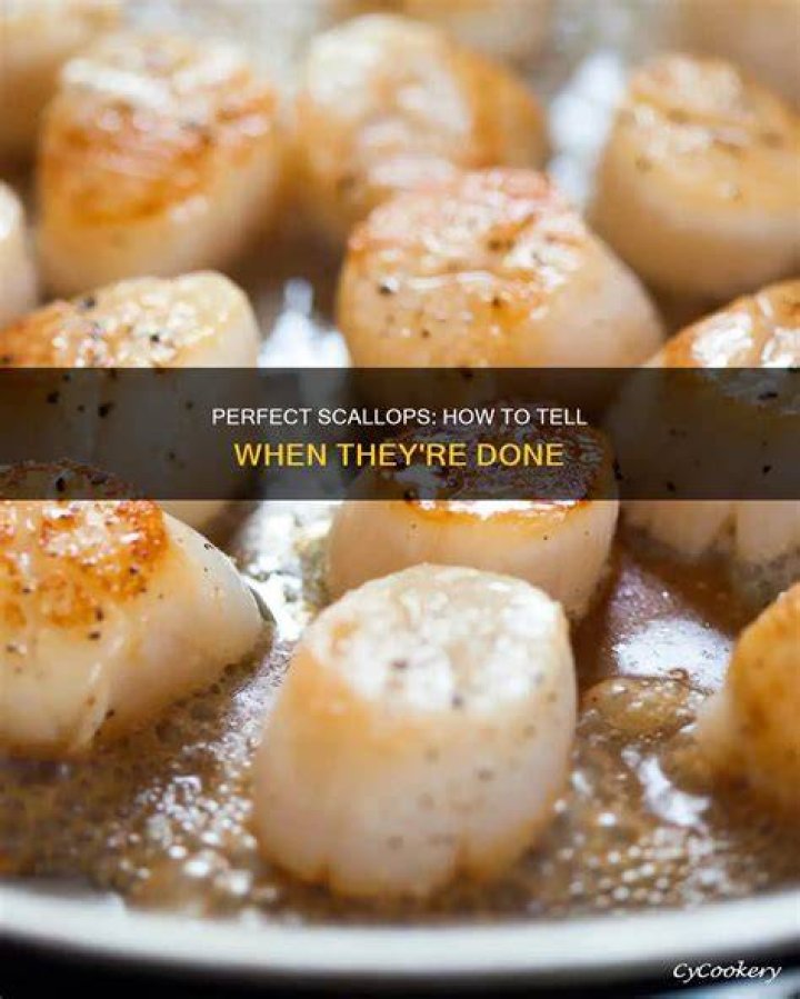 How do you tell if scallops are done?