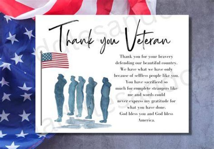 How do you thank someone in the military?