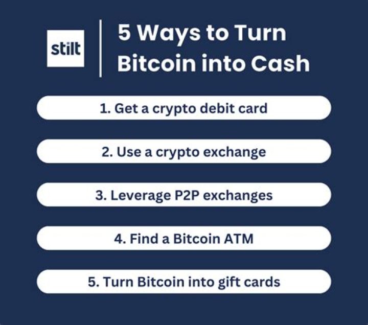 How do you turn crypto into cash?