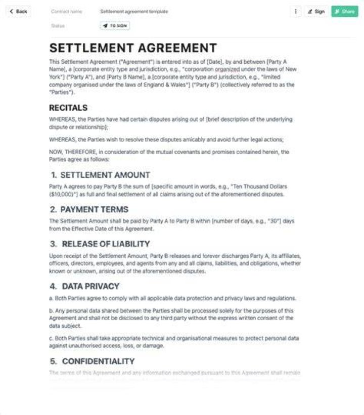 How do you void a settlement agreement?