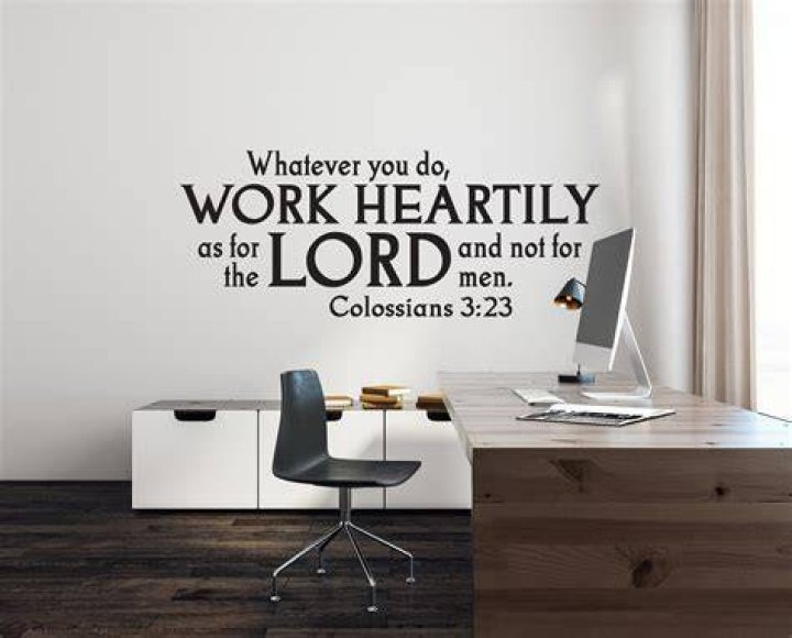 How do you work as unto the Lord?