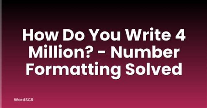 How do you write 4 digits?