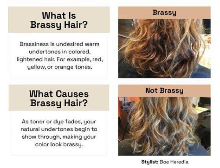 How does vinegar get rid of brassy hair?