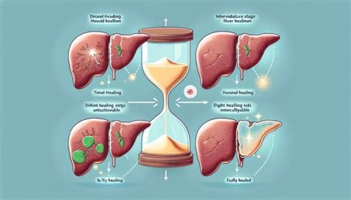 How long does it take for an inflamed liver to heal?