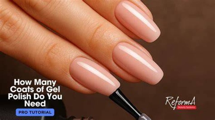How many coats of gel polish should I use?