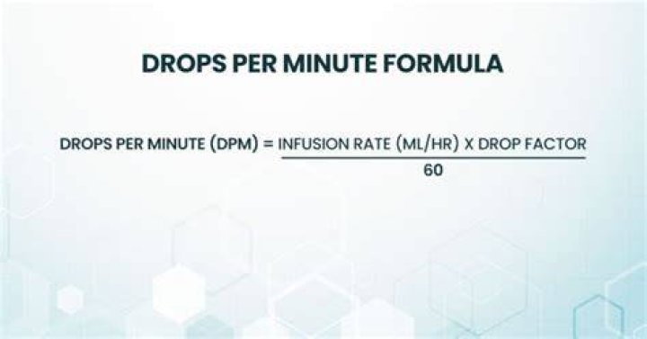 How many drops is 50 mL per hour?