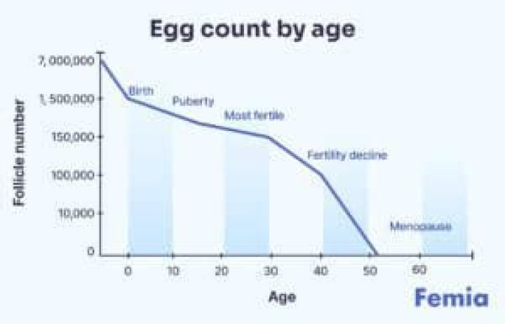 How many eggs does a woman have at 50?