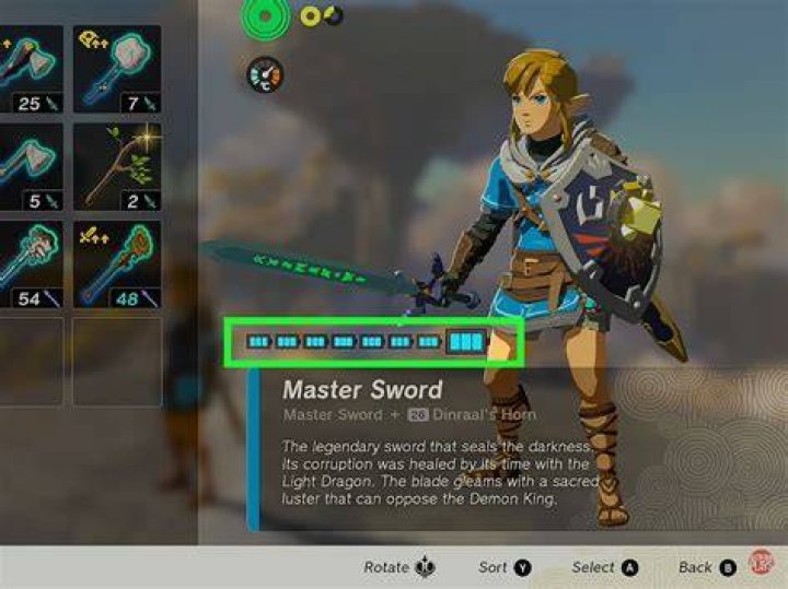 How many hearts does link pull the Master Sword?