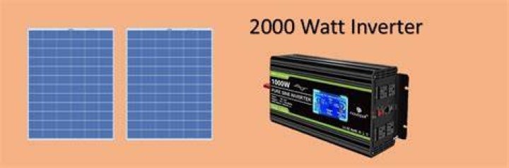 How many solar panels do I need for a 2000 watt inverter?