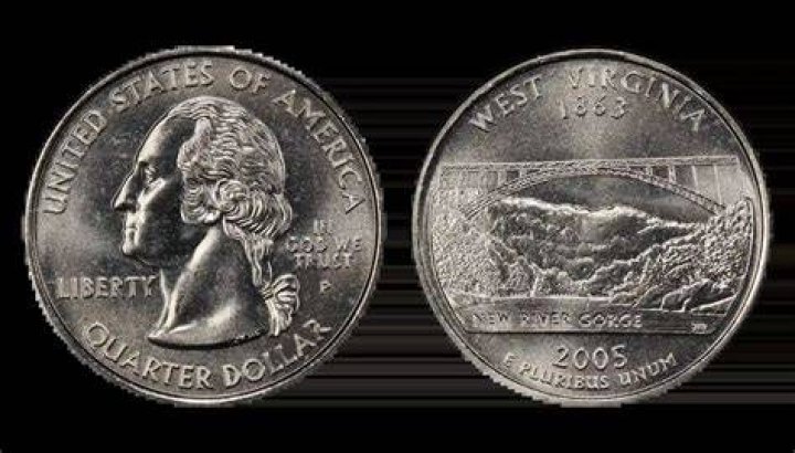 How much is a 2005 West Virginia quarter worth?