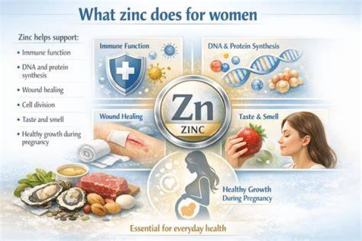 How much zinc should a woman take daily?