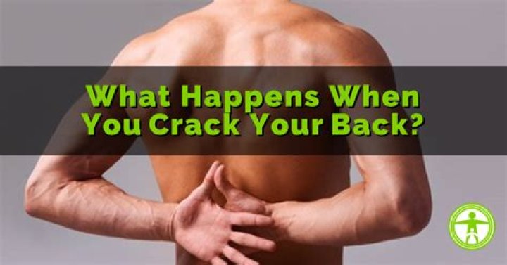 How often should you crack your back?