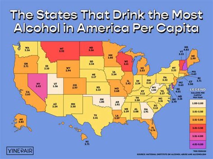 In which state is alcohol the cheapest?