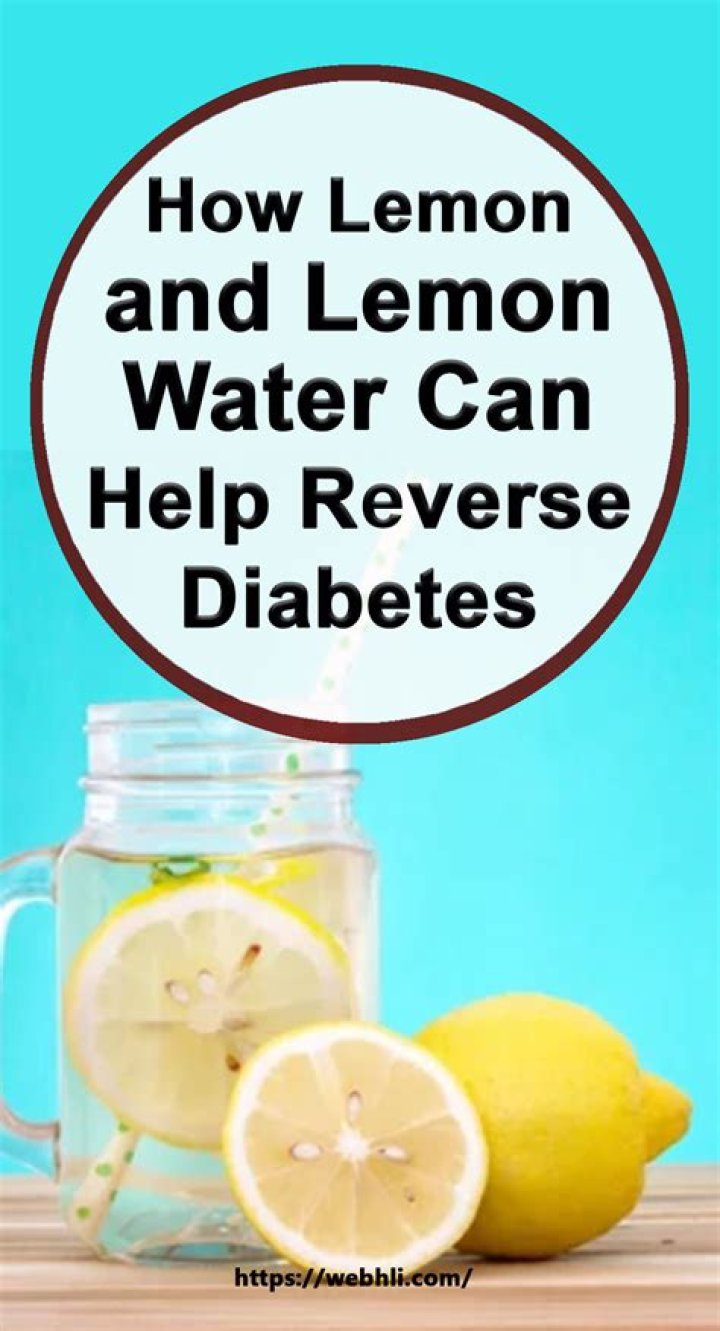 Is lemon water good for diabetes?