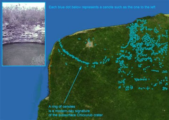 Is the Chicxulub crater visible?