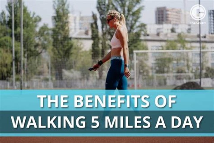 Is walking 5 miles a day good?
