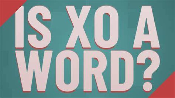Is XO a word?